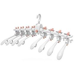 EvaroFly Multipurpose Folding Hanger, Storage Save Space Clothes Hanger, Household Travel -red 56x42x28cm