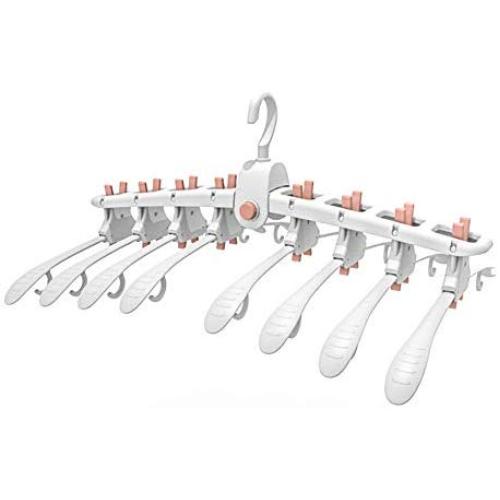 EvaroFly Multipurpose Folding Hanger, Storage Save Space Clothes Hanger, Household Travel -red 56x42x28cm