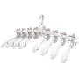 EvaroFly Multipurpose Folding Hanger, Storage Save Space Clothes Hanger, Household Travel -red 56x42x28cm