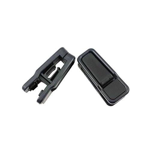 Plastic Slim-line Finger Clip Black Hanger Clips (10, Black)