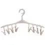 Clothes Hanger 20-piece Set 8 Clip Multi-function Plastic Windproof Hanger With Clip Buckle Clothes Hanging Socks Underwear Drying Clothes Support Pants Hangers ( Color : Beige , Size : 42.5x22.5cm ) Clothes Hanger 20-piece Set 8 Clip Multi-function Plastic Windproof Hanger With Clip Buckle Clothes Hanging Socks Underwear Drying Clothes Support Pants Hangers ( Color : Beige , Size : 42.5x22.5cm )