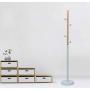 LLDDP Coat Hooks Wall Coat Racks Simple Floor Coat Rack Vertical Hanger Metal Bedroom Clothes Rack Living Room Simple Floor Hanger Hall Tree Free Standing Garment Racks