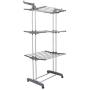 Bigzzia Clothes Drying Rack, 3-Tier Collapsible, Rolling, Stainless Laundry Dryer Hanger with Casters for Indoor (Gray) Bigzzia Clothes Drying Rack, 3-Tier Collapsible, Rolling, Stainless Laundry Dryer Hanger with Casters for Indoor (Gray)