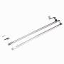 Double Layers Stainless Steel Telescopic Towel Holder Rack Hanger Organizer Bathroom Kitchen