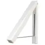 Indoor Folding Rack Multifunction Clothes Hanger Retractable Coat Space Saving Wall Mini Stainless Steel 2pcs