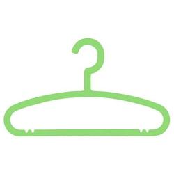 SAASNY Premium Quality Plastic Hangers,Kids Light-Weight Clothes Hangers 8 Plastic Hangers Nursery Hangers with Hooks for Baby,Toddler,Kids,Children (20,Dark Green) for Drying and Storage