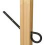 Cxjff Floor Standing Coat Rack Clothes Hat Stand Floor Standing Coat Rack Clothes Hat Tree Stand Hanger Creative Wood 4 Feet 4 Hooks, 45 45 168CM Hanger Modern (Color : Log Color)