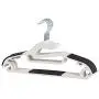 50pcs Durable Slim Heavy Duty Non Slip Coat Clothes Hook Hangers Plastic Hangers(Black) 50pcs Durable Slim Heavy Duty Non Slip Coat Clothes Hook Hangers Plastic Hangers(Black)