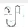 CZYJOE 30 Pack Heavy Duty S Hooks Pan Holders Pot Rack Hooks for Hanging Kitchenware, Utensils, Mugs, Bags, Plants, Clothes CZYJOE 30 Pack Heavy Duty S Hooks Pan Holders Pot Rack Hooks for Hanging Kitchenware, Utensils, Mugs, Bags, Plants, Clothes