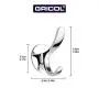 Gricol Robe Towel Coat Hooks Adhesive Wall Hanger