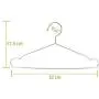 Jetdio 12.5&amp; Children Stainless Steel Clothes Shirts Hanger with Grooves, Children Hanger, Cute Small Strong Coats Hanger for Kids, 30Pack (Silver)