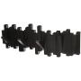 Umbra Sticks Multi Rack ? Modern, Unique, Space-Saving Hanger with 5 Flip-Down Hooks for Hanging Coats, Scarfs, Purses and More, Black