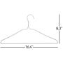 Neaties USA Made Heavy Duty White Vinyl Wire Clothes Hangers, 60pk