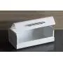 White Sleek Modern Bread Boxes For Kitchen Counter - Steel Bread Storage Bin By Cooler Kitchen