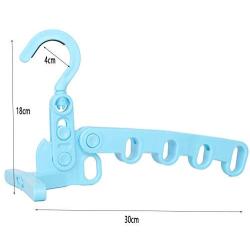EvaroFly Multipurpose Portable Folding Hanger, Save Space Storage Clothes Hanger, Travel Camping -Green 30x18cm