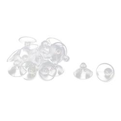 LXM Rubber Anti-Collision Table Desk Glass Sucker Hanger Pads Suction Cups 18mm Dia (18mm)