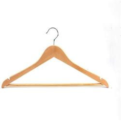 ZSLLO Solid Wood Suit Clothes Hangers 10 Pack Anti-Skid and Windproof 360° Rotating Hook Multi-Function Set Wooden Hanger Standard Hangers