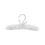 NEOVIVA Cotton Fabric Coat Hanger Set for Baby, Slim Striped Blue