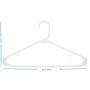 SMART ONYE Pack of 50 Standard Premium Plastic Hangers White (White)