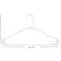SMART ONYE Pack of 50 Standard Premium Plastic Hangers White (White)