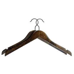 DNJKSA Walnut Wood Shirts Hanger for Clothes Shop (6 Pieces/lot)