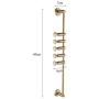 Barture-Coat rack Clothes Stand Hangers Wall Brass Multiple Hooks Entryway Storage Shelf Creative Style (Size : 5 Hooks)
