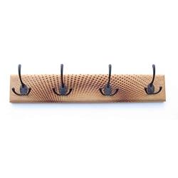 Laser cut decorative coat rack, wall hanger, Array pattern