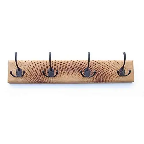 Laser cut decorative coat rack, wall hanger, Array pattern