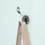 uxcell Dual Wall Hooks Zinc Alloy Rack Wall Mounted Clothes Hanger Storage w Screws Plating Finish, Silver Tone