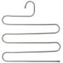 Stephenie 2 Pack S Type 5 Layer Stainless Steel Hanger with Multifunctional for Pants Tie Scarf Anti-Skid Scarf Towel Clothes
