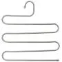 Stephenie 2 Pack S Type 5 Layer Stainless Steel Hanger with Multifunctional for Pants Tie Scarf Anti-Skid Scarf Towel Clothes