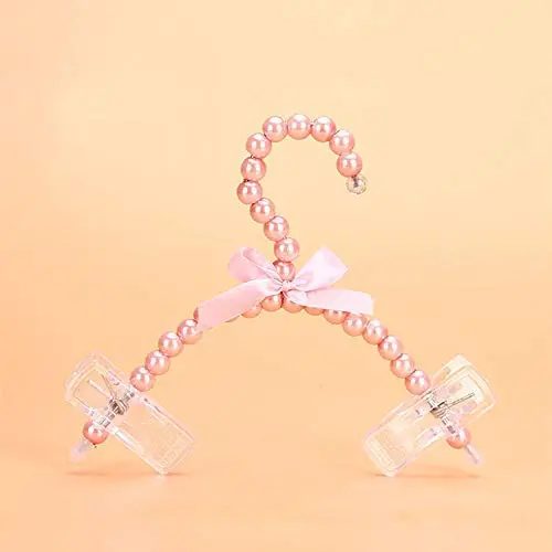SAASNY Fashion 20cm Pearl Bow Clothes Clothing Hangers for Kids Children Pet Dog Cat 10 Pieces,Pink Ideal for Home and Shops SAASNY Fashion 20cm Pearl Bow Clothes Clothing Hangers for Kids Children Pet Dog Cat 10 Pieces,Pink Ideal for Home and Shops