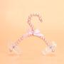SAASNY Fashion 20cm Pearl Bow Clothes Clothing Hangers for Kids Children Pet Dog Cat 10 Pieces,Pink Ideal for Home and Shops