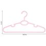 SAASNY Premium Quality Plastic Hangers,The Hanger Store 25 Pink Non-Slip Plastic Hangers Space Saving Coat Clothes Hangers with Trouser Bar for Dress,Jacket,Heavy Clothes Hangers