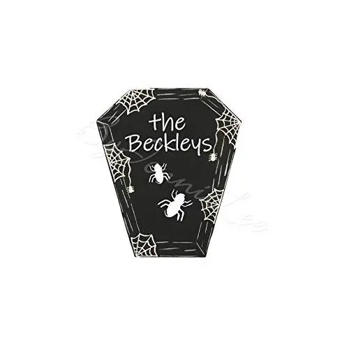 Halloween Coffin Wood Door Hanger, Halloween Wood Wreath Sign, Halloween Spider Door Decor, Family Name Gift Halloween Coffin Wood Door Hanger, Halloween Wood Wreath Sign, Halloween Spider Door Decor, Family Name Gift