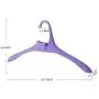 ACIOOCO Stack Clothes Hangers with Cascading Hooks Space Saving Non Slip Ideal for Coat Sweater Jackets Skirts Shirts Suit Hanger Wide Shoulder Plastic Hanger Storage Organizer