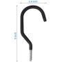 SMARTOLOGY 9 Pack Bike Hanger Storage Hook Rack, Heavy Duty Large Screw in Hooks for Garage Wall and Ceiling Bicycle Storage, Utility Tool Hanger (Black) SMARTOLOGY 9 Pack Bike Hanger Storage Hook Rack, Heavy Duty Large Screw in Hooks for Garage Wall and Ceiling Bicycle Storage, Utility Tool Hanger (Black)