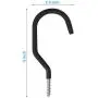 SMARTOLOGY 9 Pack Bike Hanger Storage Hook Rack, Heavy Duty Large Screw in Hooks for Garage Wall and Ceiling Bicycle Storage, Utility Tool Hanger (Black) SMARTOLOGY 9 Pack Bike Hanger Storage Hook Rack, Heavy Duty Large Screw in Hooks for Garage Wall and Ceiling Bicycle Storage, Utility Tool Hanger (Black)