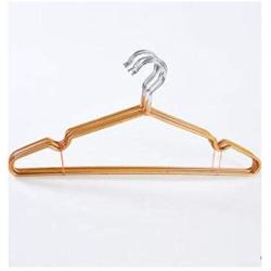 10pcs 40cm Adult dip Slip-Resistant Metal Hanger Clothes Hanging Multicolour Hangers for Clothes Random Color