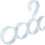 Romote 5 Hooks Scarf Hanger Tie Belt Hanger Multifunctional Clothes Hanger Round Storage Rack Plain Color Hanger for Closet (Blue)