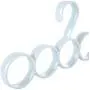 Romote 5 Hooks Scarf Hanger Tie Belt Hanger Multifunctional Clothes Hanger Round Storage Rack Plain Color Hanger for Closet (Blue)