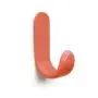 Curve J Hooks Wall Hooks Wood Hooks Coat Hooks for Wall Hallway Living Room Office Hanger Home Decor (Orange Red)