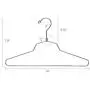 10 Quality Metal Hangers, Swivel Hook, Stainless Steel Heavy Duty Wire Clothes Hangers (10, Petite/Teens - 14 10 Quality Metal Hangers, Swivel Hook, Stainless Steel Heavy Duty Wire Clothes Hangers (10, Petite/Teens - 14