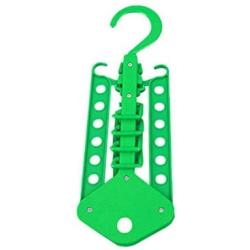5pcs Random Color Dual Hanger Clothes Folding Hanger Rack Coat Organizer Hanger Foldable Closet