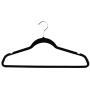 Clothes Hangers- Suit Dress Shirt Black Velvet Hangers Fashion Thin Non Slip Heavy Duty Clothes Velvet Hangers (Pack of 10)