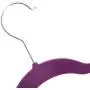 Eduton Black/Purple Velvet Non-Slip Thin Clothes Clothing Hangers Space Saving Closet Storage Helper Household (Black)