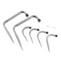 Home Master Hardware Steel Garage Storage Utility Hooks Wall Mount Organizer Multi-Tools Hanger Holder Hook with Screws 6 Pack