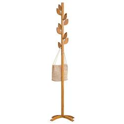 WZP Household Coat Rack Floor Solid Wood Hanger Simple Hanger Bedroom Clothes Hanging Fashion Clothes Rack Modern / Style2