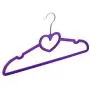 10pcs Random Color Non-Slip Ultra-Thin 360 Degree Swivel Flocked Adult Clothes Hangers with Heart Tie Bar, Notched Shoulders for 10pcs Random Color Non-Slip Ultra-Thin 360 Degree Swivel Flocked Adult Clothes Hangers with Heart Tie Bar, Notched Shoulders for