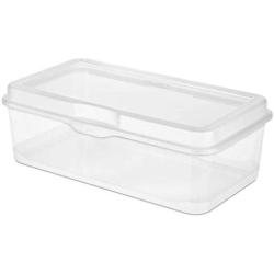 STERILITE Large Storage Container, Clear (6 Pack) + Small Latching Boxes (12 Pack)